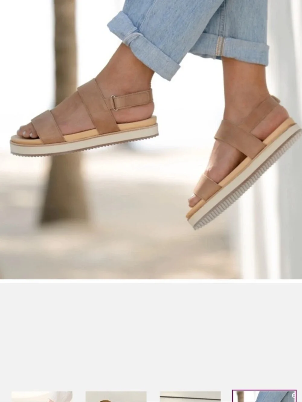Nisolo Go To Sandals Almond Leather